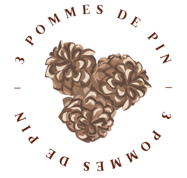 3 pommes de pin logo