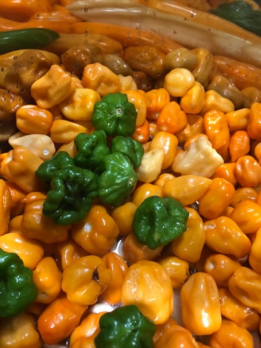 Green and Orange Habaneros