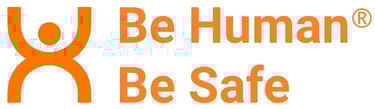 Be Human Be Safe logo