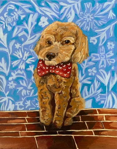 pet portrait of a cute dog