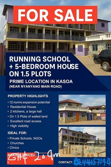 SCHOOL FACILITY & RESIDENCE FOR SALE — KASOA | GHS 2.9M