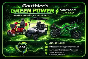 Gauthier's Green Power Scooter's logo