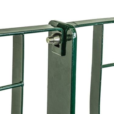 Clôture caillebotis maille 62 x 132 mm détail fixation