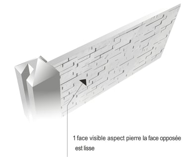 clôture béton gamme pierre détail poteau