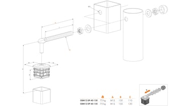 Gond GBM12 bouchon renforcé en aluminium