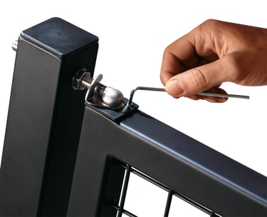Règlage charnière ferme-portes à ressort LOCINOX type swing