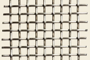 Treillis ondulé inox