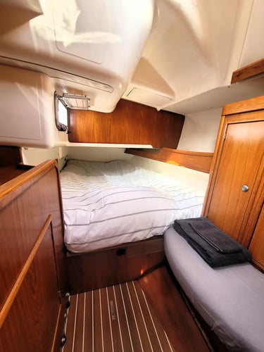 cabine arrière du voilier O'zen