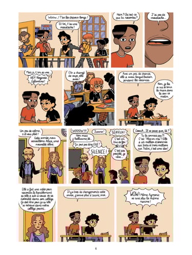 Planche 6 du tome 3 de la BD Elliott au collège