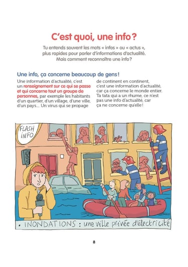 Page 8 du documentaire Le petit livre pour apprendre à s'informer