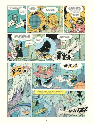 Une planche de la BD Mickey contre l'alliance maléfique