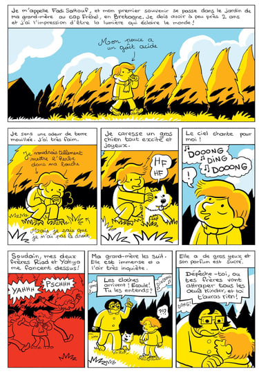 Autre planche du tome 1 de la BD Moi, Fadi le frère volé