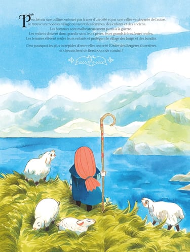 Exemple de planche de l'album Bergères guerrières : Les novices