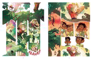 Planches 58-59 du tome 1 de la BD Les vaisseaux d'Amelia