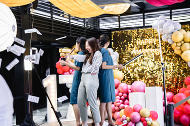 sewa 360 photobooth untuk event corporate di bali