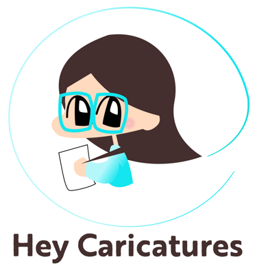 Hey Caricatures logo