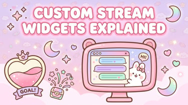 streamelements custom widgets explained cute chat and goal widgets