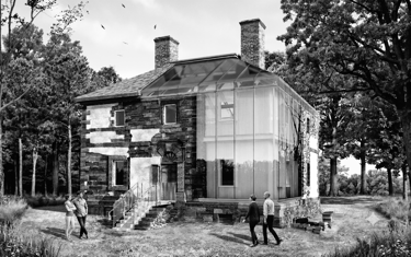 Rendering of Menokin Museum Cultural Institution Masterplan Warsaw Virginia by Machado Silvetti 1