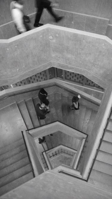 Stair at AUB Olayan School of Business Beirut Lebanon University by Machado Silvetti 1