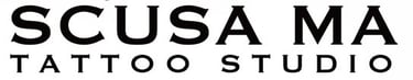 Scusama Tattoo logo