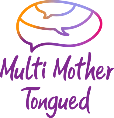 Äidinkielenä monikielisyys / Multi mother-tongued logo