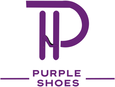 purple shoes logo