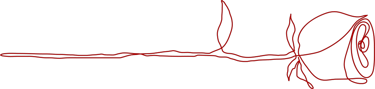 Allure Dance Studios red rose outline right flip