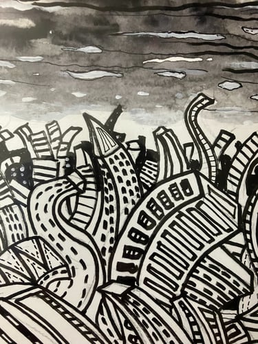 Charles Goh Gallery exhibits drawings and paintings. logo