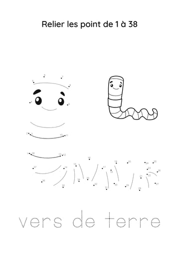 point à relier vers de terre