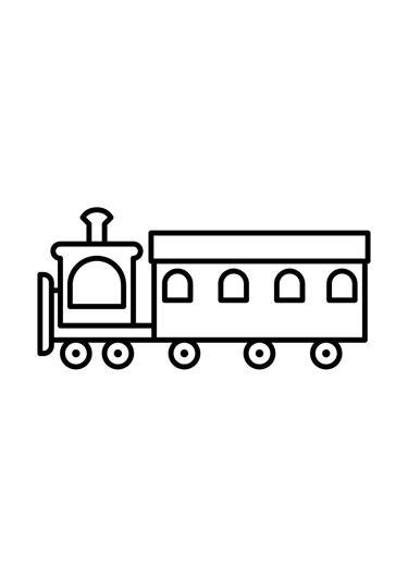 coloriage train
