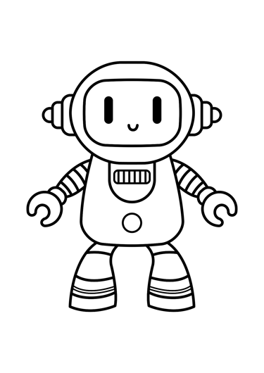 coloriage robot
