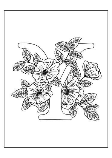 coloriage lettre Y