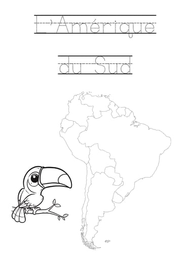 coloriage amérique du sud