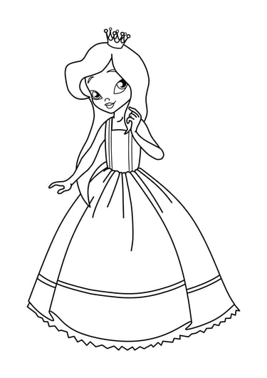 coloriage princesse