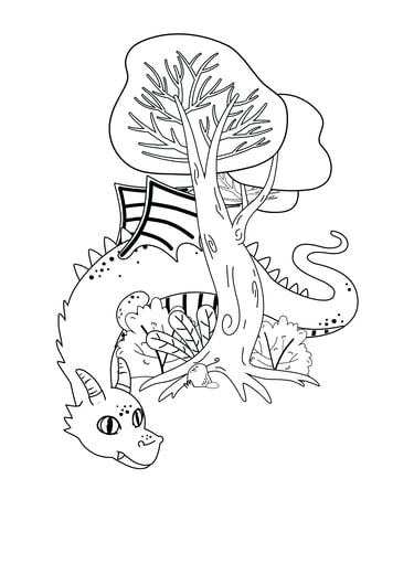 coloriage dragon