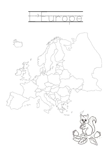 coloriage europe