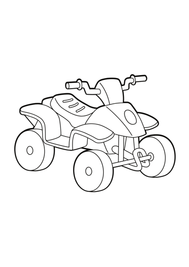 coloriage quad