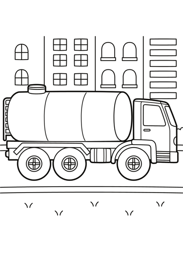 coloriage camion citerne