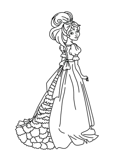 coloriage princesse