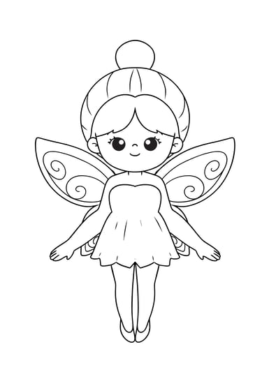 coloriage fée