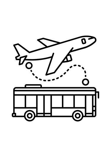coloriage aéroport avion