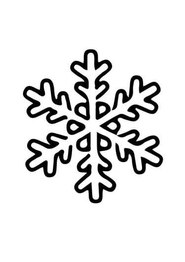 coloriage flocon de neige hiver