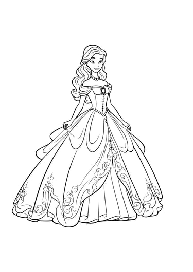coloriage princesse