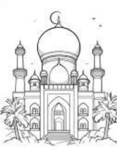 coloriage mosquée