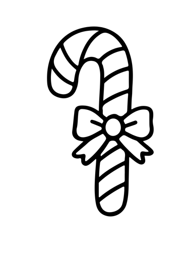 coloriage sucre d'orge hiver