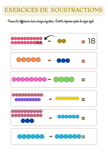fiche d'addition ludique
