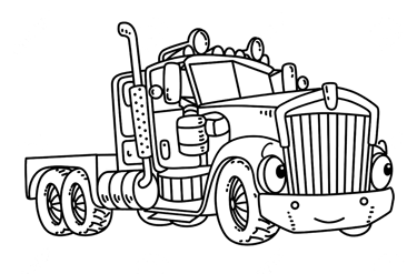 coloriage camion