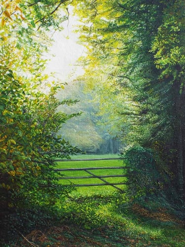 Cobdown, landscape painting by Sussex artist Darren Slater