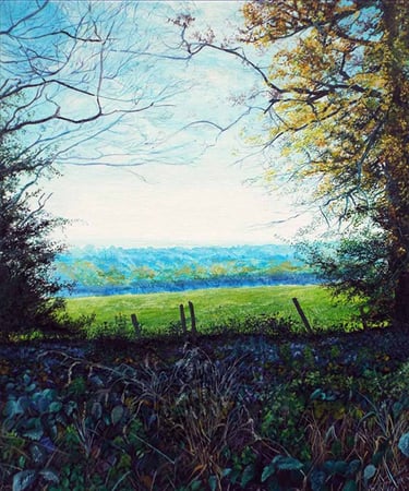 Into The Weald, landscape painting by Sussex artist Darren Slater