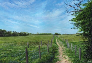 One Day of Summer, landscape painting by Darren Slater